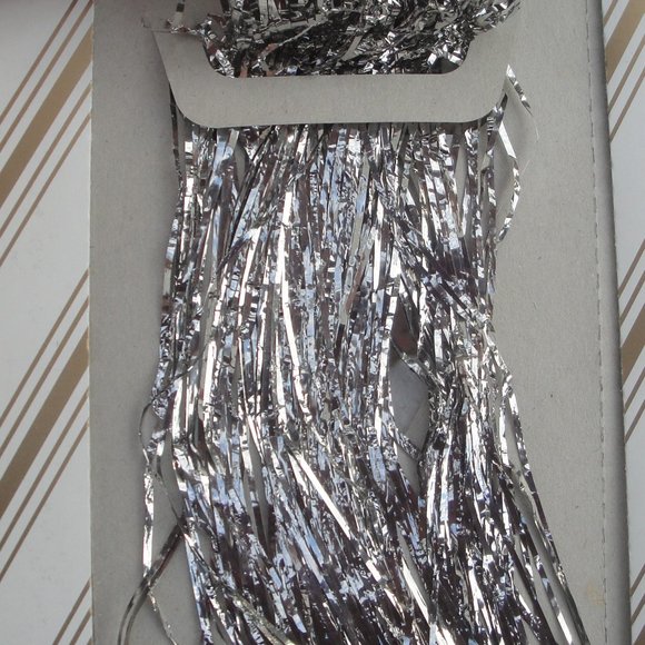 Real Metal Foil Christmas Tree Tinsel Holiday German Real Lead
